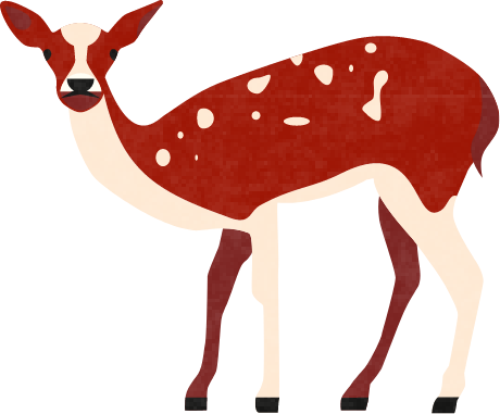 Applewood background deer