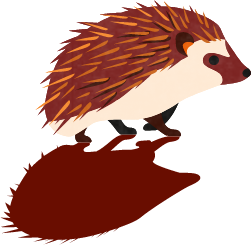 Applewood background hedgehog